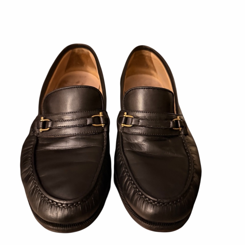 GUCCI Horsebit Moccasin Loafers 110 0158 in Black size 38 1/2 - Picture 8 of 16